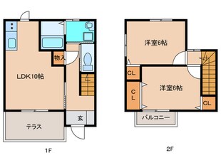 ハイルーラルⅤA棟の物件間取画像